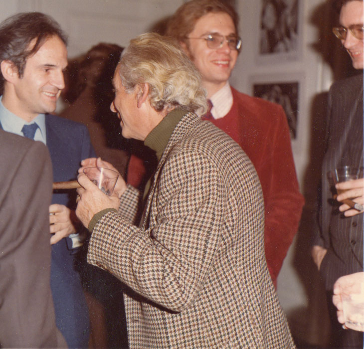 With François Truffaut, Samuel Fuller, Todd McCarthy at American Film  Institute party for THE STORY OF ADELE H., 1975
